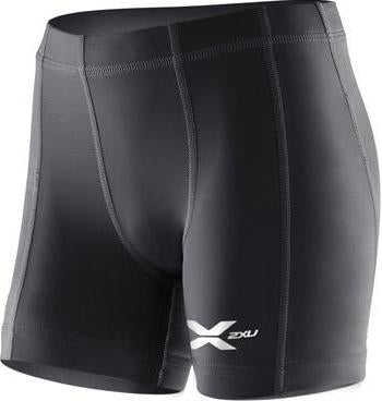 2XU Youth Compression 1/2 Shorts - Black/Black