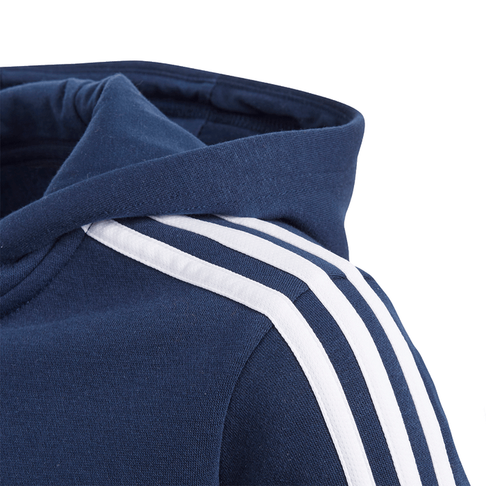 Adidas Boys 3-Stripe Full Zip Hoodie - Collegiate Navy/White