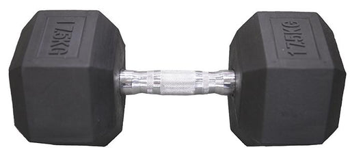 Hce Rubber Hex 17.5Kg Dumbbell