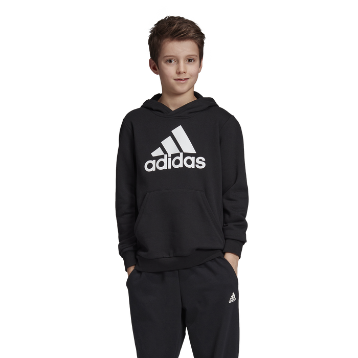 Adidas Boys Bos Hoodie - Black/White