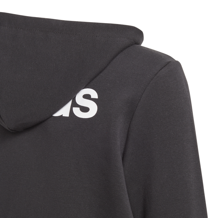 Adidas Boys Ess Linear Fz Hoodie - Black/White