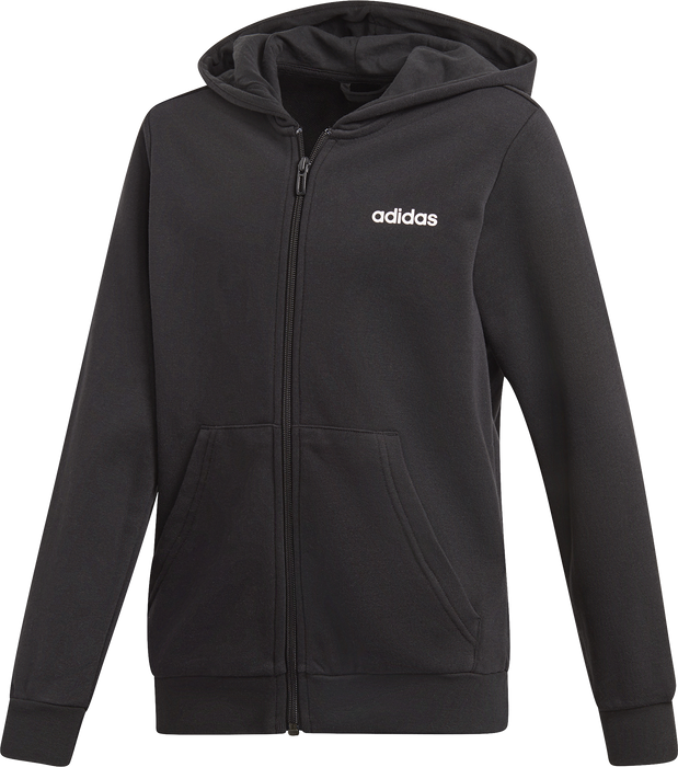 Adidas Boys Ess Linear Fz Hoodie - Black/White