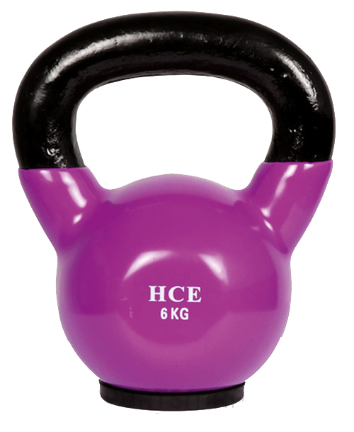 Veo/HCE Vinyl Dipped 6kg KettleBell - Purple