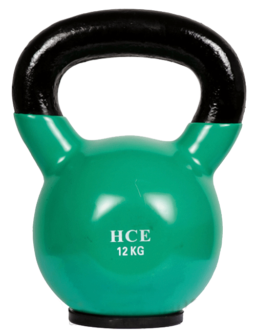 Veo/HCE Vinyl Dipped 12kg KettleBell - Green