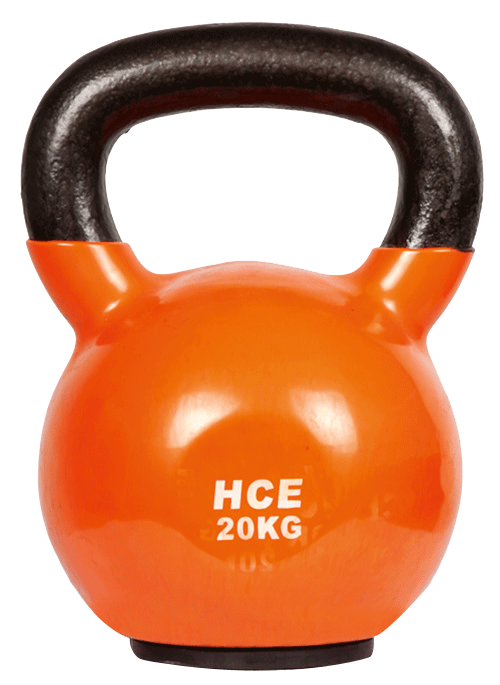 Veo/HCE Vinyl Dipped 20kg Kettle Bell - Orange