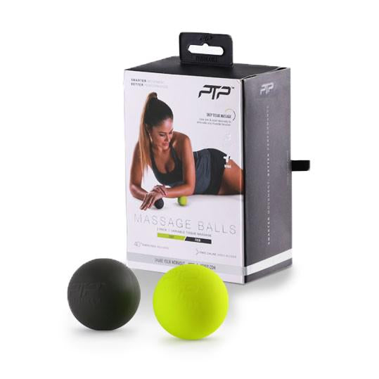 PTP Massage Ball Set - Black/Lime