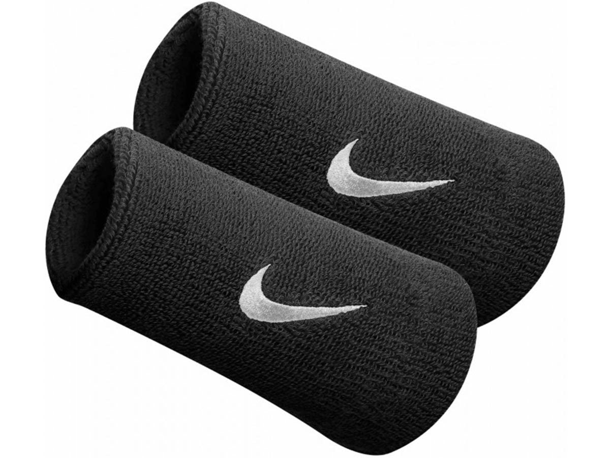 Nike Swoosh Doublewide Wrsitbands - Black