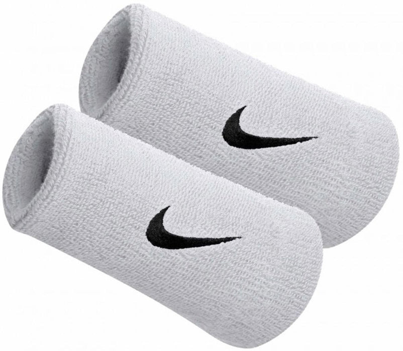 Nike Swoosh Doublewide Wrsitbands - White