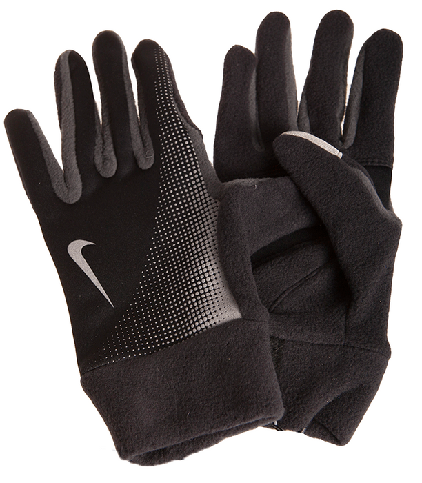 Nike Womens Thermal Large Tech Run Gloves - Black/Anthracite