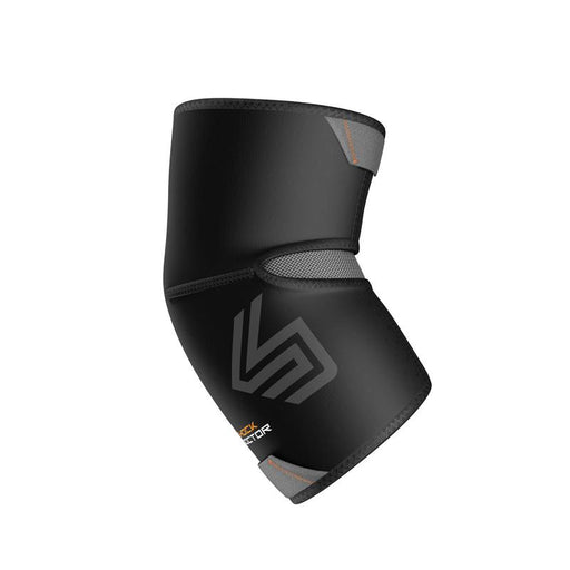 Shock Doctor Small Elbow Compression Sleeve with Extended Coverage-Black