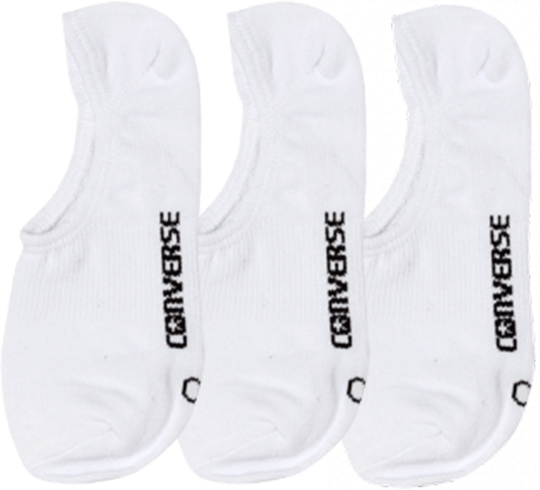 Converse Invisible 3Pk Socks - White