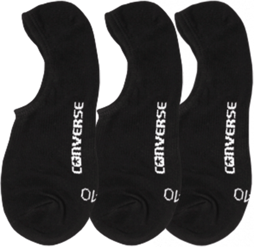 Converse Invisible 3pk Socks - Black