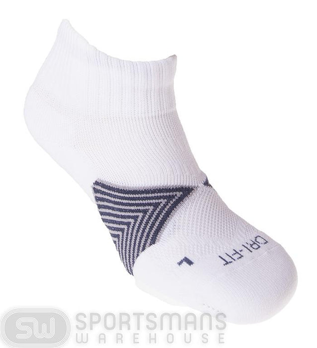 Nike Running Dri-Fit Cushioned Quarter Sock - White/Obsidian