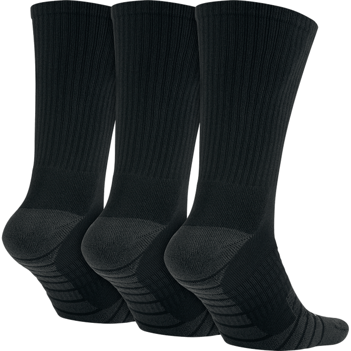 Nike 3 Pack Dry Cushion Crew Sock - Black/Anthracite