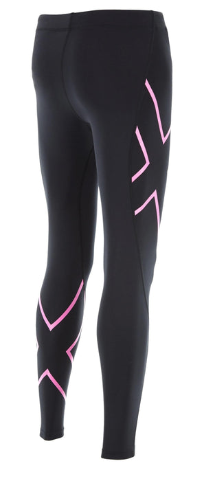 2XU TR2 Womens Compression Tights - Black/Fluro Pink