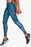 2XU Print Mid Rise Womens Compression Tights - Dresden Blue Vertical Curve